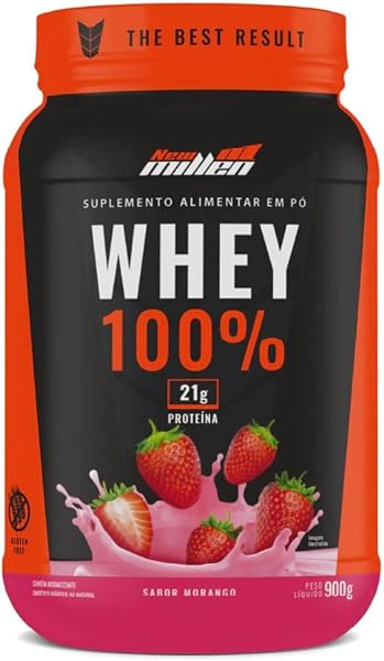 New Millen Whey 100% Morango